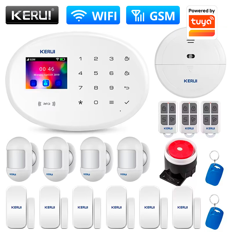 Home Security Diy - KERUI Home Security Protection WIFI GSM