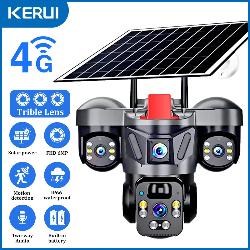Home Security Video Cameras - KERUI V380 Pro Outdoor PTZ 6MP