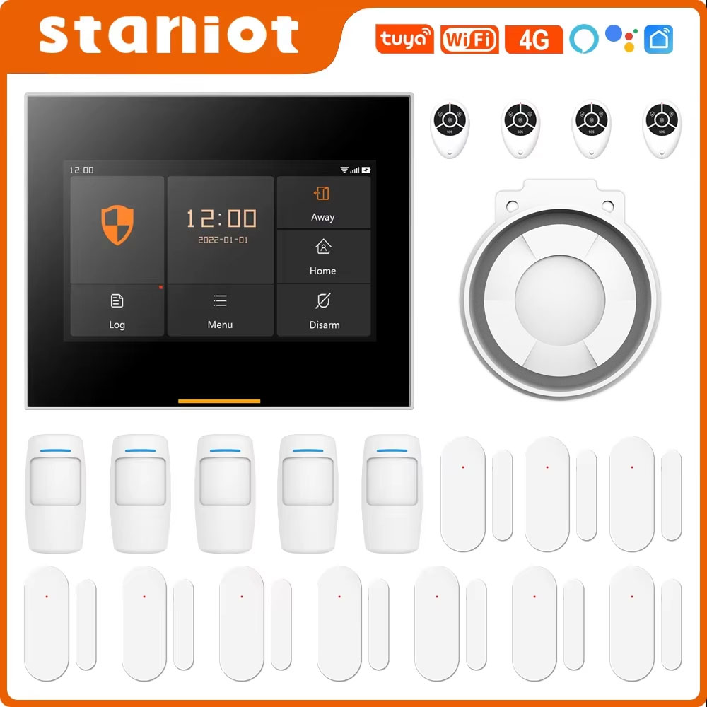 Home Security Diy - Staniot 433MHz Wireless Wifi 4G Smart