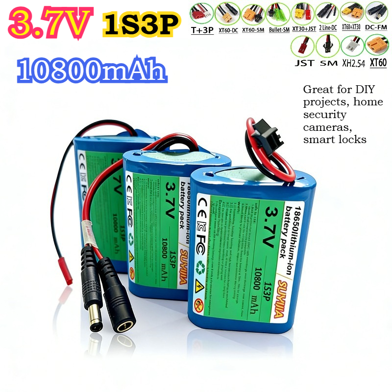 3.7V 10800mAh 1S3P 18650 Brand - Home Security Project review and price