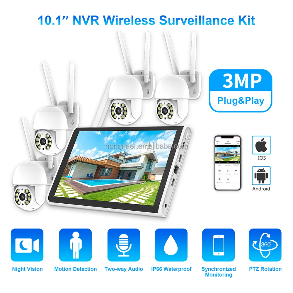 2026 Hongnaer 3MP 4 Channel Wi - Home Security Video Cameras review and price