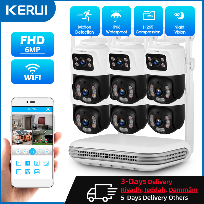 KERUI Waterproof 6MP HD Wirele - Home Security Video Cameras review and price