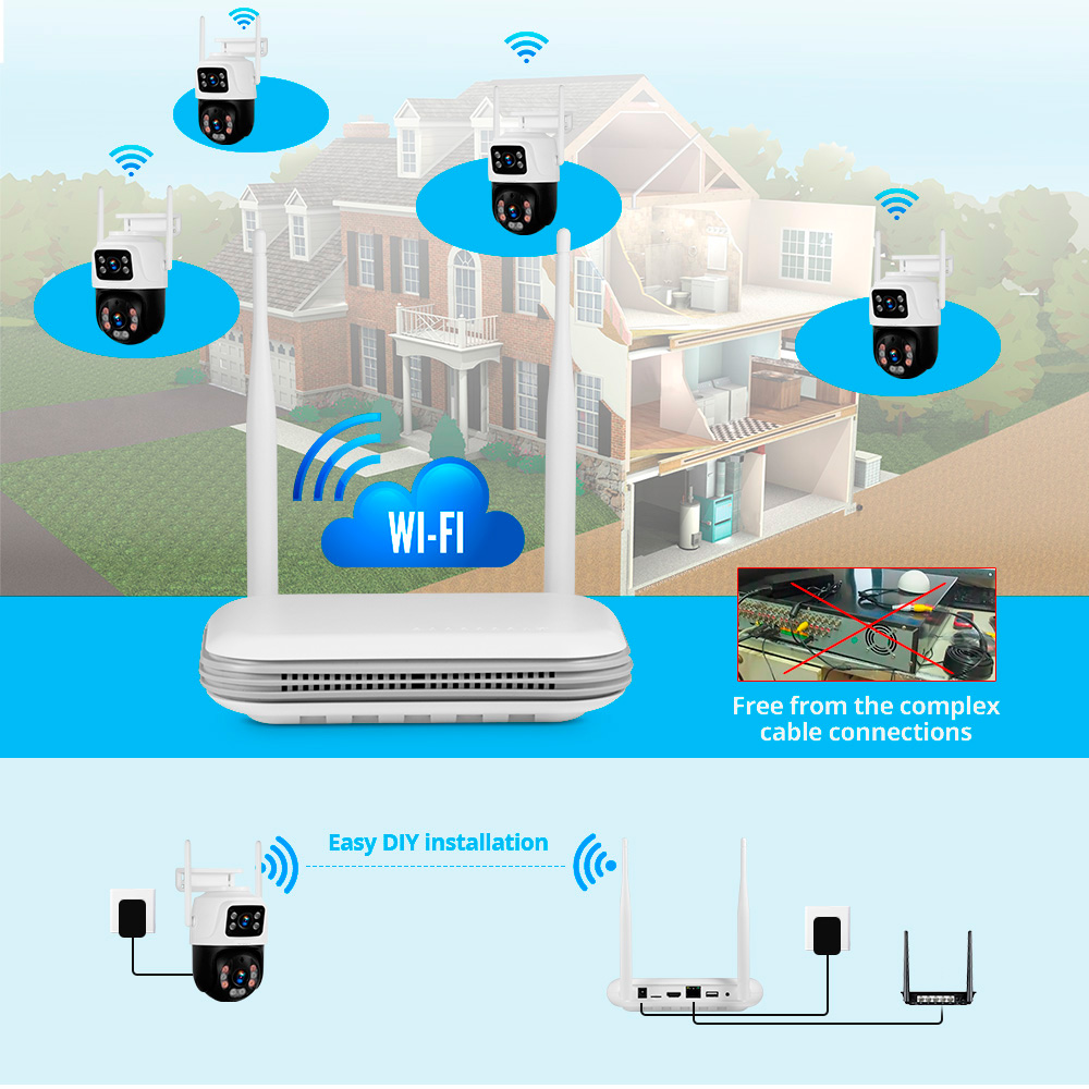 KERUI Waterproof 6MP HD Wirele - Home Security Video Cameras review and price
