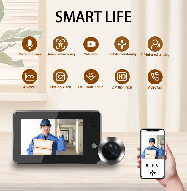 4.3inch Tuya Smartlife WiFi Do - Home Security Video Cameras review and price