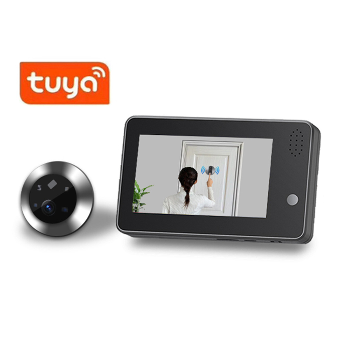 4.3inch Tuya Smartlife WiFi Do - Home Security Video Cameras review and price