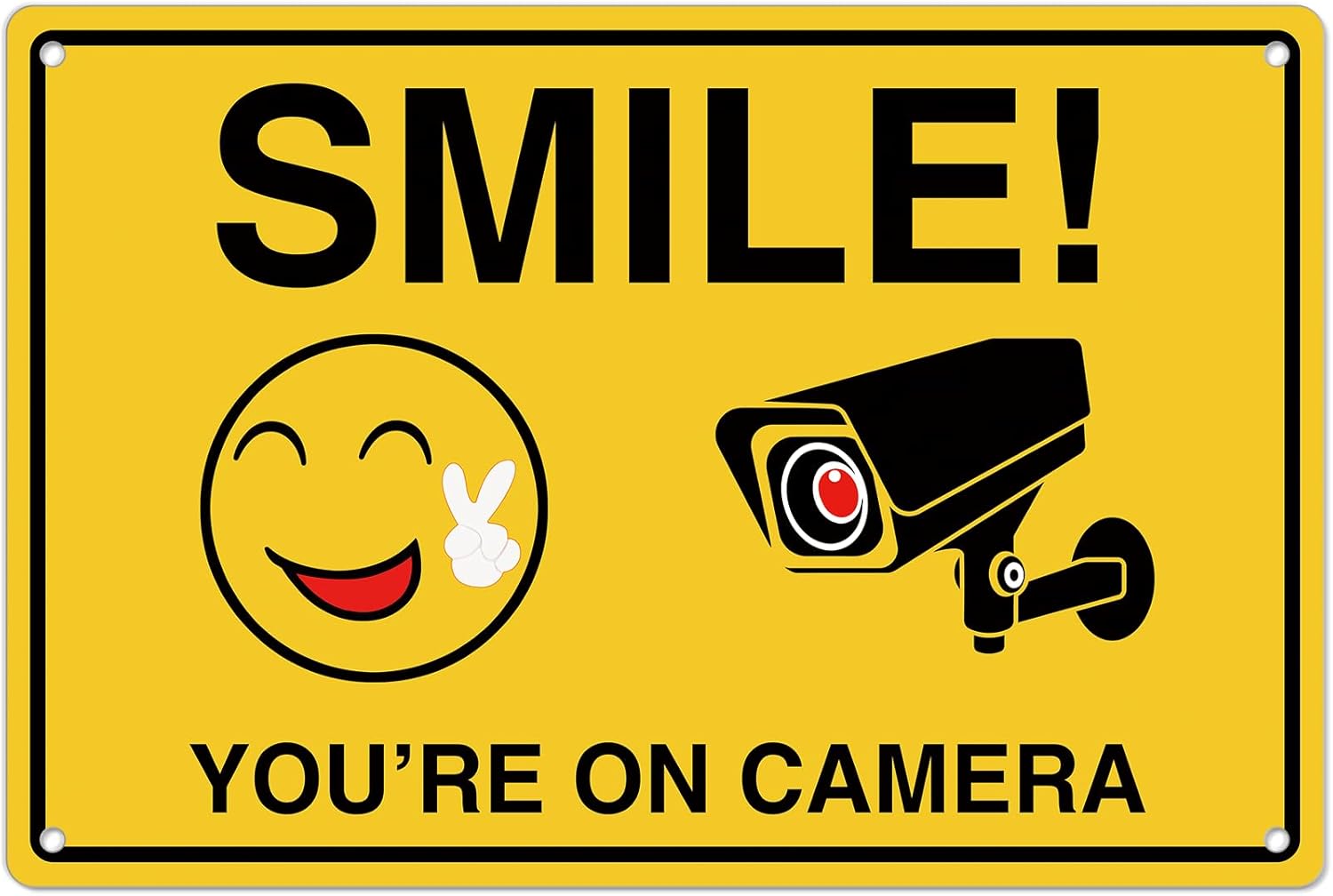 Smile Youre On Camera Signs ;  - Home Security Video Cameras review and price