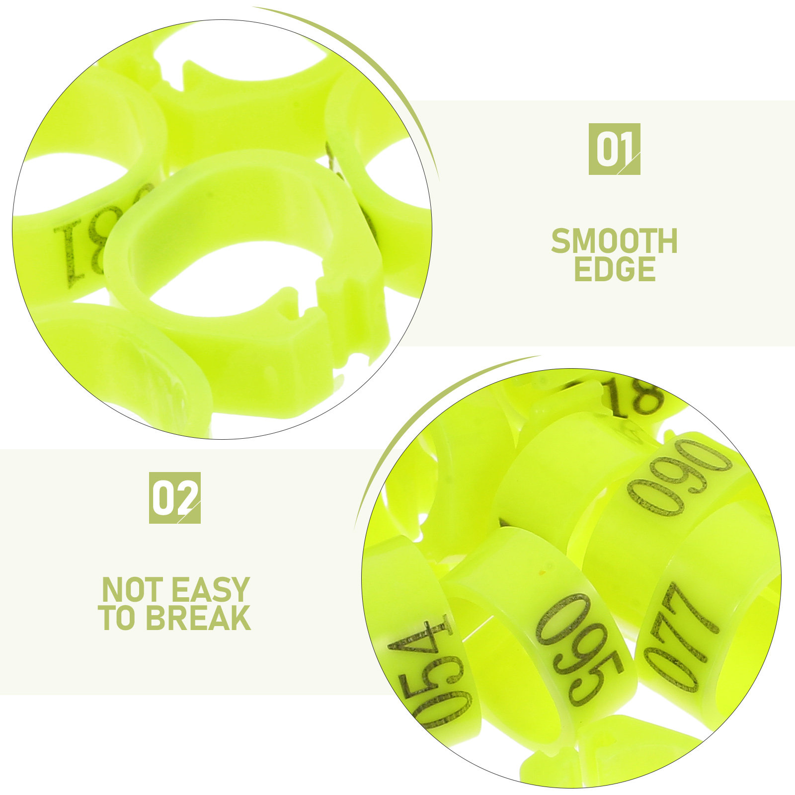 100Pcs Chicken Leg Bands 8Mm I - Home Security Number review and price