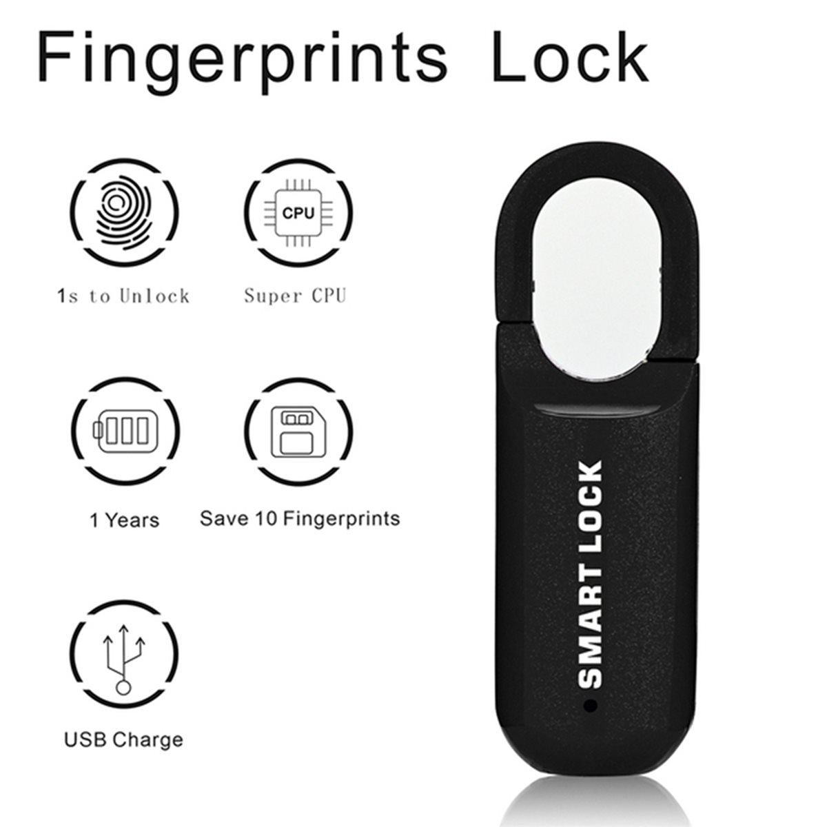 B44C 2X Fingerprint Padlock M0 - Home Security Door Lock review and price